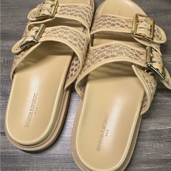 Banana Republic Double Buckle Strap Sandals size 8 IMMACULATE - Picture 6 of 8